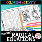 Halloween Math Solving Radical Equations Algebra 1 Colorin