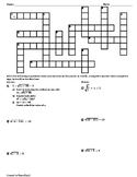 Solving Radical Equations Crossword Puzzle