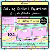 Solving Radical Equations Google Slides Lesson