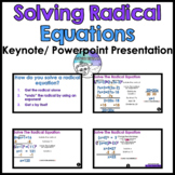 Solving Radical Equations Keynote Powerpoint