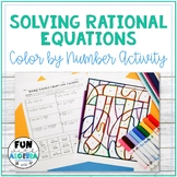 Solving Rational Equations Color By Number Activity