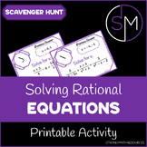 Solving Rational Equations - Scavenger Hunt