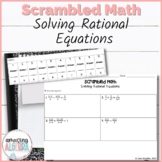Solving Rational Equations Mystery Word Activity