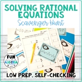 Solving Rational Equations Scavenger Hunt