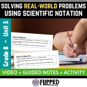 Preview of Solving Real-World Problems Using Scientific Notation Lesson