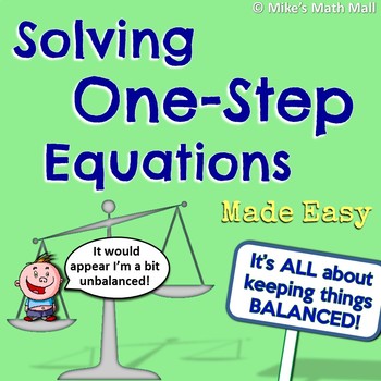 Preview of One-Step Equations Made Easy (Mini Bundle)