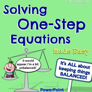 Preview of One-Step Equations Made Easy! (PowerPoint Only)