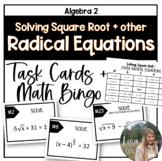 Solving Square Root and other Radical Equations Task Cards