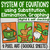 Solving System of Equations Digital Pixel Art