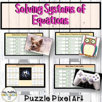 Preview of Solving System of Equations Digital Activity BUNDLE | Distance Learning