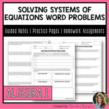 homework 6 systems word problems answers