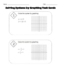 Solving Systems by Graphing Task Cards