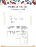 Solving Systems of Equation by Elimination Method