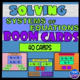 Solving Systems of Equations Boom Cards