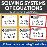 Solving Systems of Equations By Elimination & Substitution