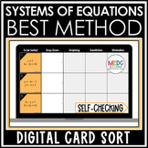 Solving Systems of Equations Choosing the Best Method