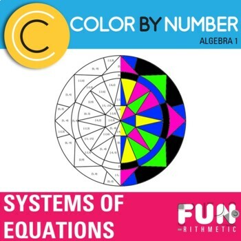 Preview of Solving Systems of Equations Color by Number *Differentiated*