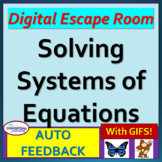 Solving Systems of Equations Digital Escape Room Activity 