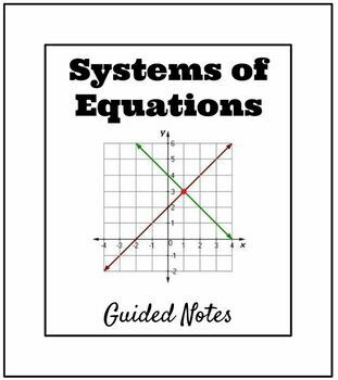 Preview of Solving Systems of Equations - Guided Notes Bundle