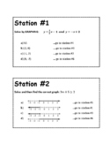 Solving Systems of Equations Looping Scavenger Hunt Stations