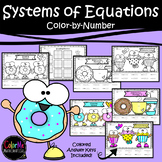 Solving Systems of Equations Color by Number Worksheets