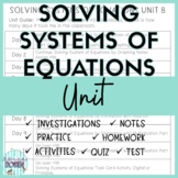 Solving Systems of Equations Unit Bundle