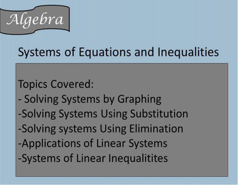Preview of Solving Systems of Equations and Inequalities Guided Notes, Powerpoint, HW Inclu