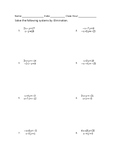 Solving Systems of Equations by Elimination