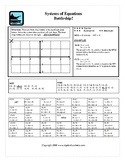 Solving Systems of Equations by Elimination Activity: Battleship