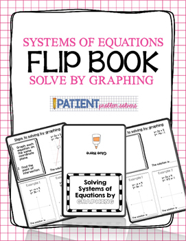 Preview of Solving Systems of Equations by Graphing Flipbook for ISN