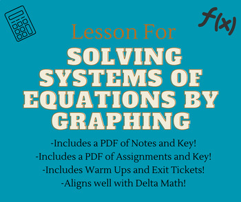 Preview of Solving Systems of Equations by Graphing - Lesson