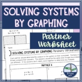 Solving Systems of Equations by Graphing Partner Problems 