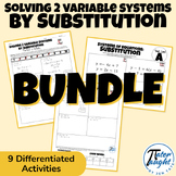 Solving Systems of Equations by Substitution - High School