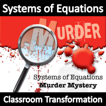 Preview of Solving Systems of Equations from Word Problems Activity | Mystery Algebra 1 