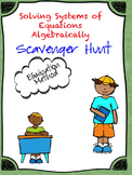 Solving Systems of Equations using Elimination (Scavenger Hunt)
