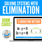 Solving Systems of Equations with Elimination Boom Cards™ 
