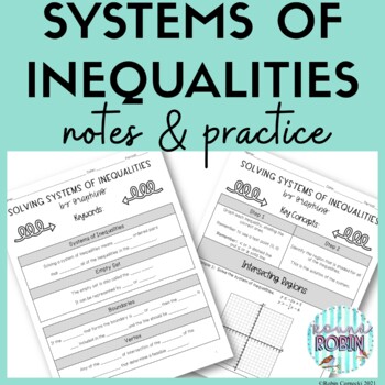 Preview of Solving Systems of Inequalities by Graphing Guided Notes