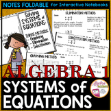 Solving Systems of Linear Equations Notes Foldable