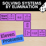Solving Systems of Linear Equations by Elimination Dominos Game