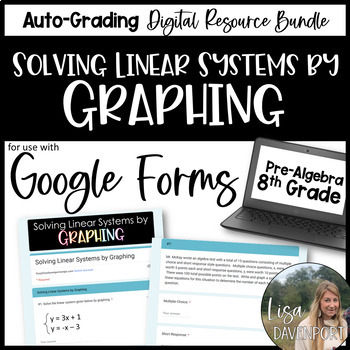 Preview of Solving Systems of Linear Equations by Graphing Google Forms Homework