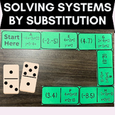 Solving Systems of Linear Equations by Substitution Dominos Game