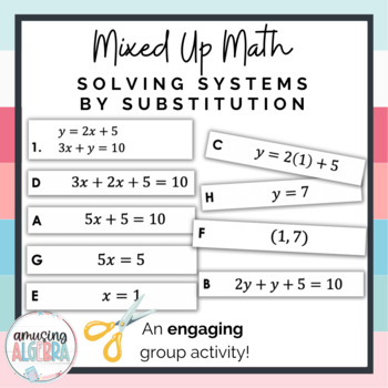 Preview of Solving Systems of Linear Equations by Substitution Group Activity
