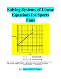 Solving Systems of Linear Equations for Sports Fans