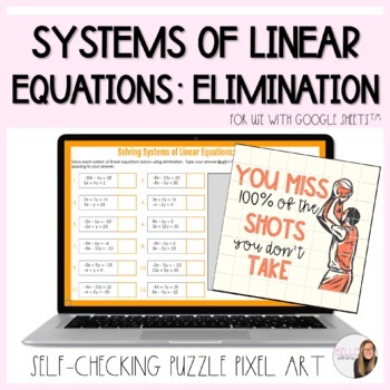 Preview of Solving Systems of Linear Equations using Elimination Digital Activity