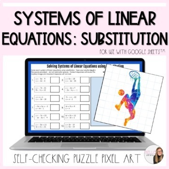 Preview of Solving Systems of Linear Equations using Substitution Digital Activity
