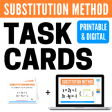 Solving Systems with Substitution Task and Digital Boom Cards™