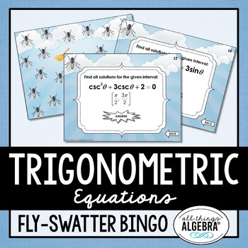 Preview of Solving Trigonometric Equations | Bingo Game