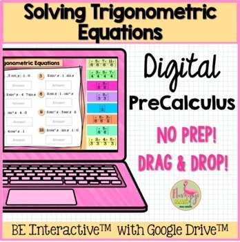 Preview of Solving Trigonometric Equations for Google Slides™ Distance Learning