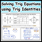 Solving Trigonometric Equations using Trig Identities Revi