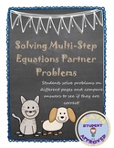 Solving Two Step Equation Engaging Partner Activity